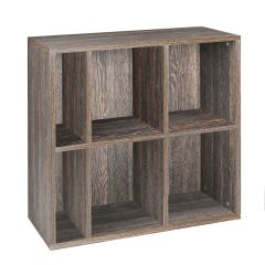 Rack module, 6 compartments, wenge