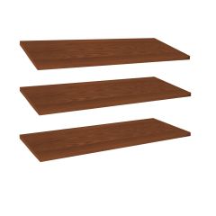 Additional shelves for LINEA, 3piece-set, brown