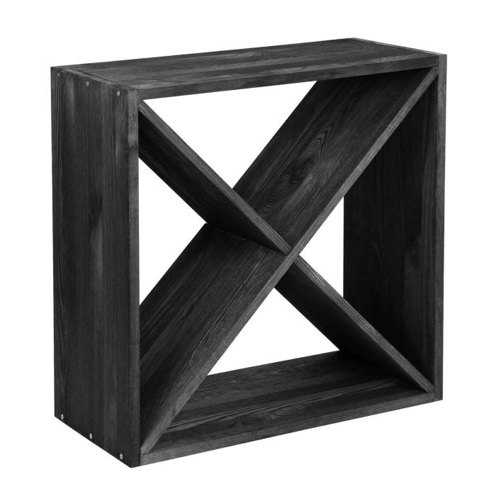 Wine rack 52 cm, X-Cube, stained black