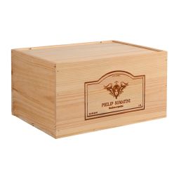 Personalised Wooden Wine Box for 12 Bottles, set of 6 (£64.83 each)