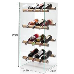 Crystal best sale wine rack